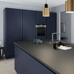 Matte colors in the kitchen interior