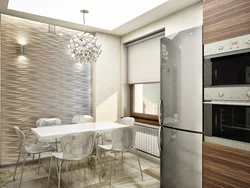 3D panels in the kitchen interior photo