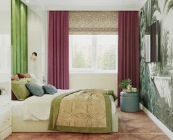 Спальня В Бежево Зеленом Тоне Фото