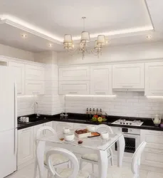 Белая Кухня В Светлом Интерьере Фото