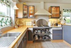 How to properly arrange kitchen units in a small kitchen photo