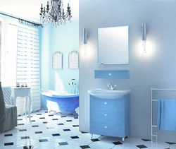 Gray blue bathtub design