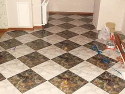 How to tile a kitchen floor photo