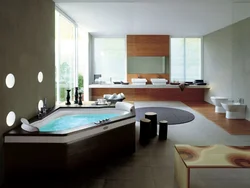 Bathroom design with jacuzzi