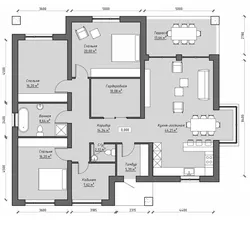 Планировка Одноэтажного Дома С Одной Спальней Фото