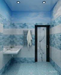 Blue bath design photo
