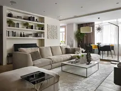Designer style in the living room interior
