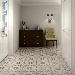 Photo Of Tiles In The Hallway Design In A Modern Style