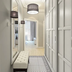 Design options for a narrow corridor in an apartment photo