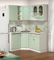 Photos of inexpensive corner kitchen sets for a small kitchen