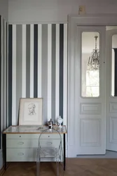 Hallway with stripes design photo