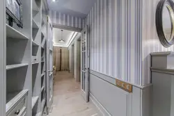 Hallway with stripes design photo