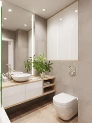 Small bathroom design in light colors
