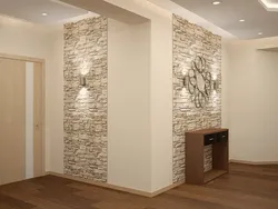 Artificial Stone For Interior Wall Decoration In The Hallway In The Interior