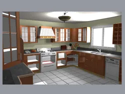 Kitchen design project drawn