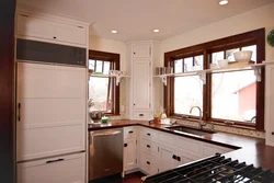 Kitchen Near The Window Design Photo