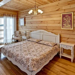 Bedrooms in a house made of timber design