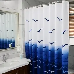 Сучасныя шторы для ваннаў фота