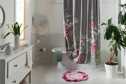 Modern bath curtains photo