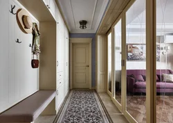 Long corridor in an apartment interior design ideas and solutions