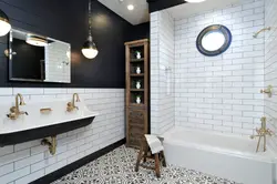 Bathroom design with apron