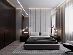 Дизайн проект спальни в современном стиле фото