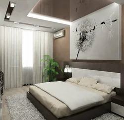 Дызайн праект спальні ў сучасным стылі фота