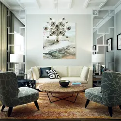 Art deco design living room