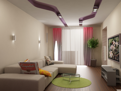 Design Of A Rectangular Hall 18 Sq M In An Apartment