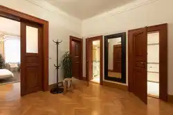 Doors in the hallway of a house photo