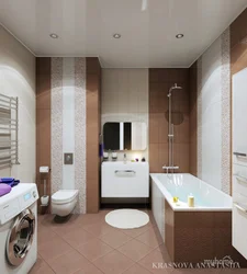 Bathroom design photos with a toilet in light colors
