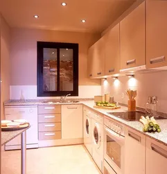 Design of spotlights in the kitchen