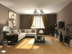 Interior of a living room in an ordinary apartment