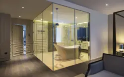 Photo of bathroom partitions