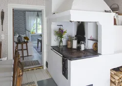 Kitchen With Stove In A Country House Design Photo