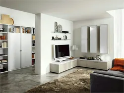 Corner furniture for the living room in a modern style photo