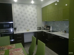 Combination Of Colors In The Interior If The Kitchen Is Light Green