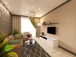 Photo of the interior of a living room in a budget house