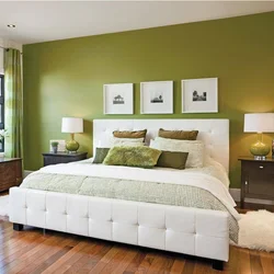 Bedroom design in pistachio tone