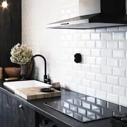 Finishing The Kitchen With Brick Tiles Photo