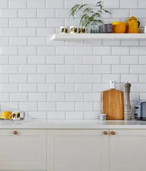 Finishing The Kitchen With Brick Tiles Photo