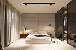 Bedroom design in minimalist style photo