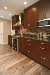 Combination Of Floor And Walls In The Kitchen Photo