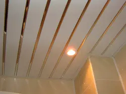 Design slatted ceilings in the bathroom