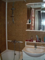 Bathroom floor photo wall panels