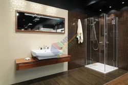 Bathroom design with shower size