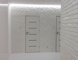 Gypsum brick hallway design