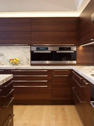 Corner kitchens under wood modern photos