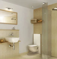 Toilet With Installation In The Bathroom Interior