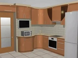 Kitchen With Ventilation In The Corner Design